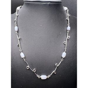 Lia Sophia Swirly Blue Necklace